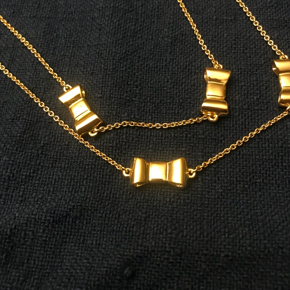 Kate Spade long ‘bow’ necklace